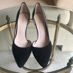 Cole Haan Black Suede Heels